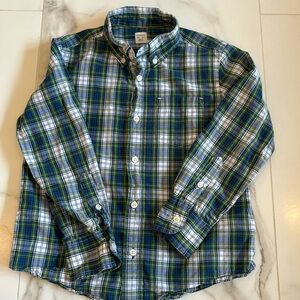 CrewCuts Plaid Button Down Size 6/7